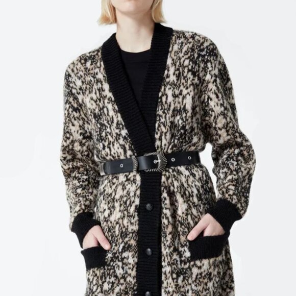 The Kooples Long, Oversized Mohair Knit Cardigan, Size M/L - Picture 2 of 10